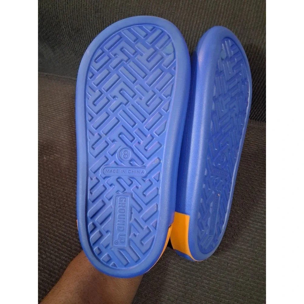 Dragon Ball Z Shoes Mens Size 8 Blue Goku Slide Sandals Jiren‎ Cell Majin Buu